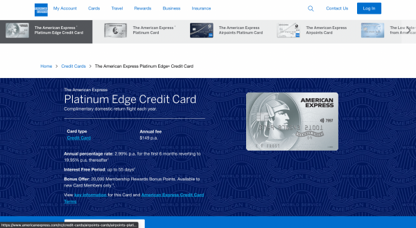 American Express Platinum Edge Credit Card review