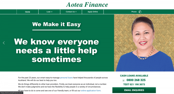 Aotea Finance - Online loans up to $5 000