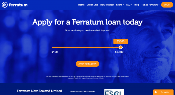 Ferratum loan up to $3 500 in NZ