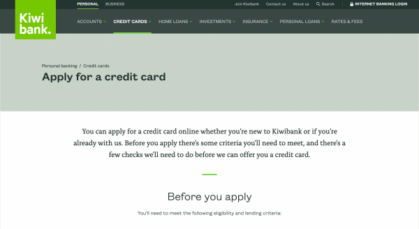 Kiwibank Platinum Visa credit card review