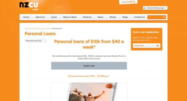 NZCU South - Personal loans up to $50 000