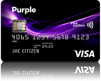 Purple Visa credit card